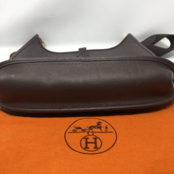 HERMES Evelyne Dark Brown Crossbody - Picture 5 of 13